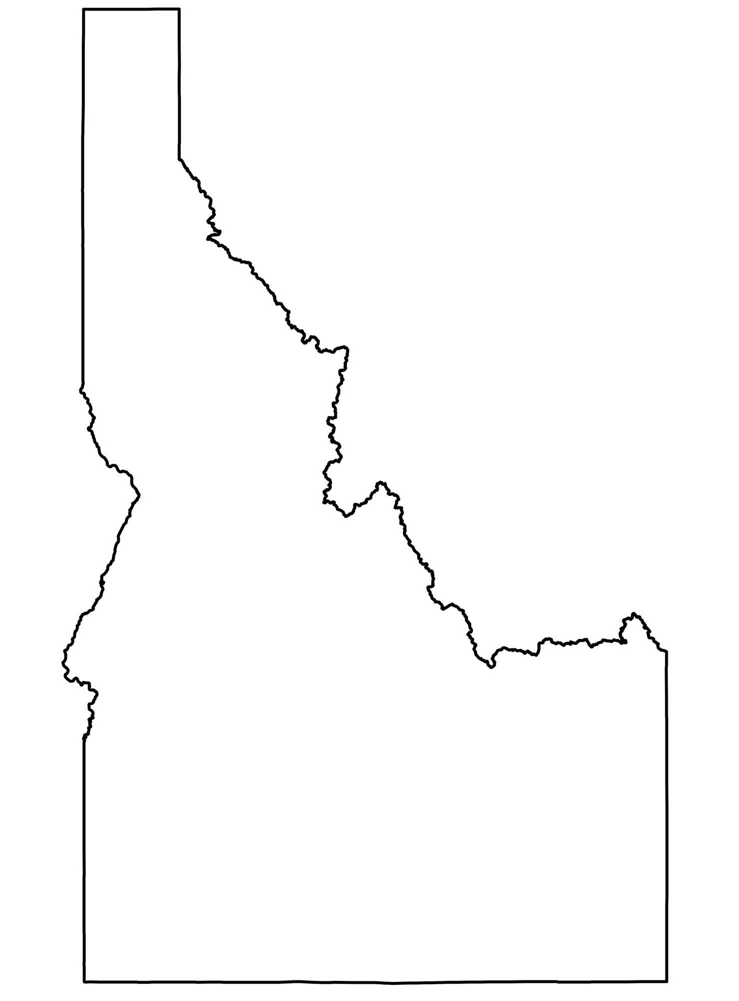 Printable Blank State Map
