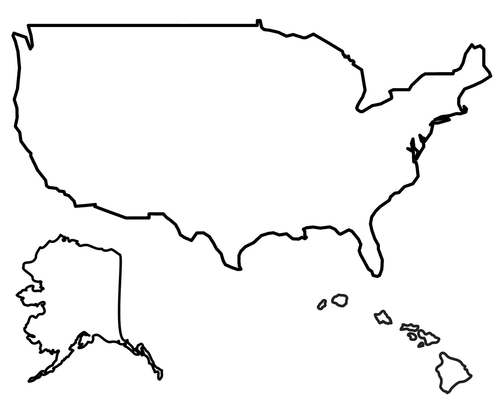 Free Blank Us Maps Printable