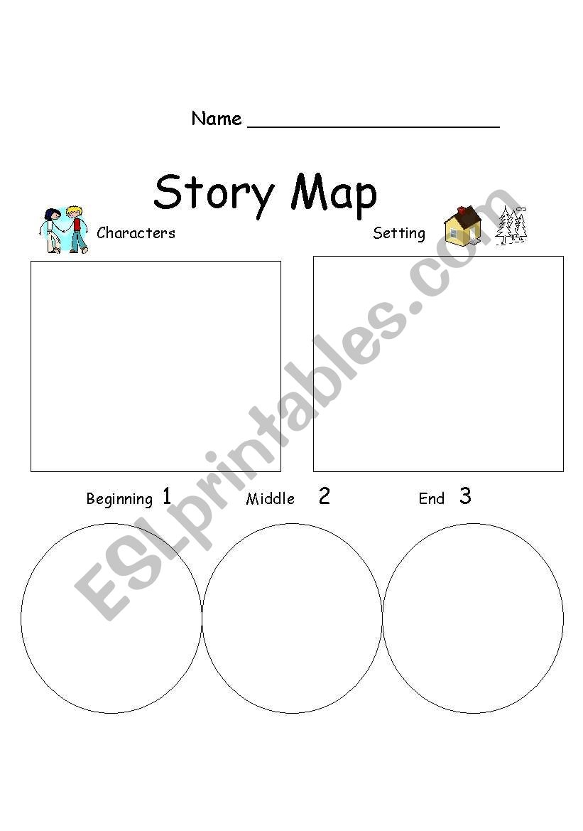 Story Map ESL Worksheet By Mollym