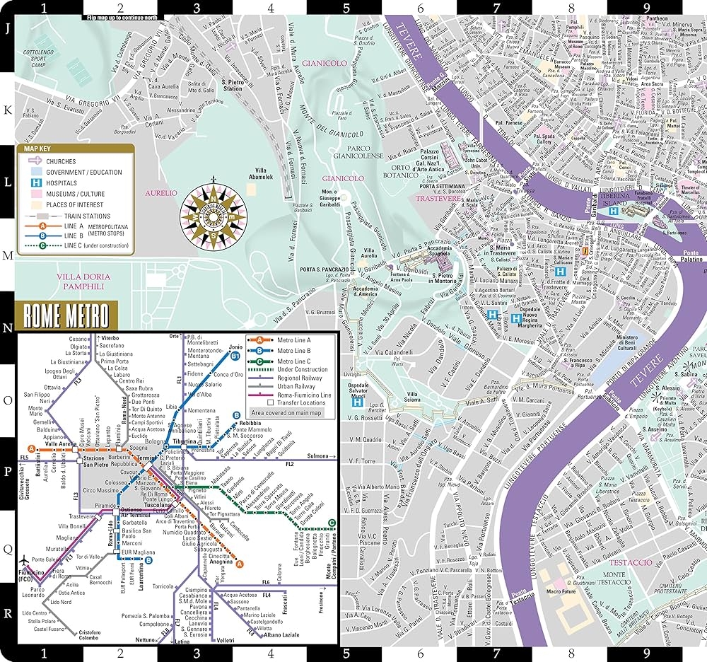 Streetwise Rome Map Laminated City Center Street Map Of Rome Italy Folding Pocket Size Travel Map With Metro Map Subway