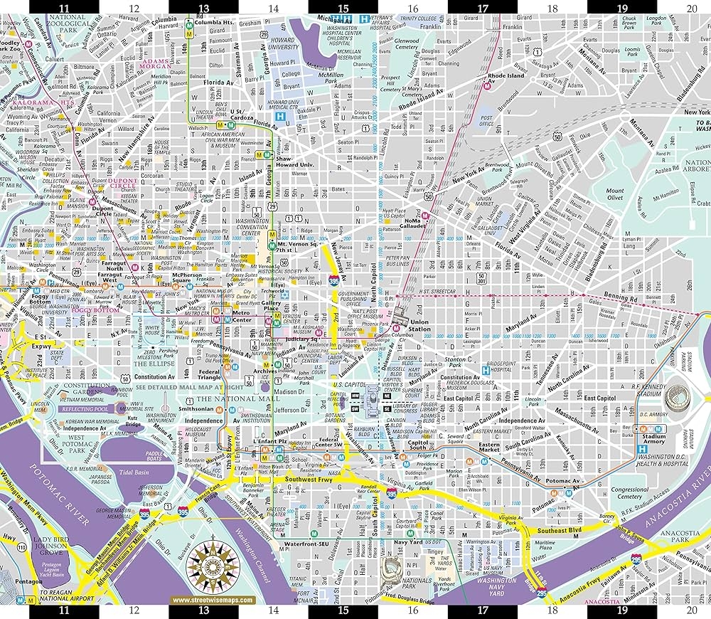 Printable Washington Dc Map