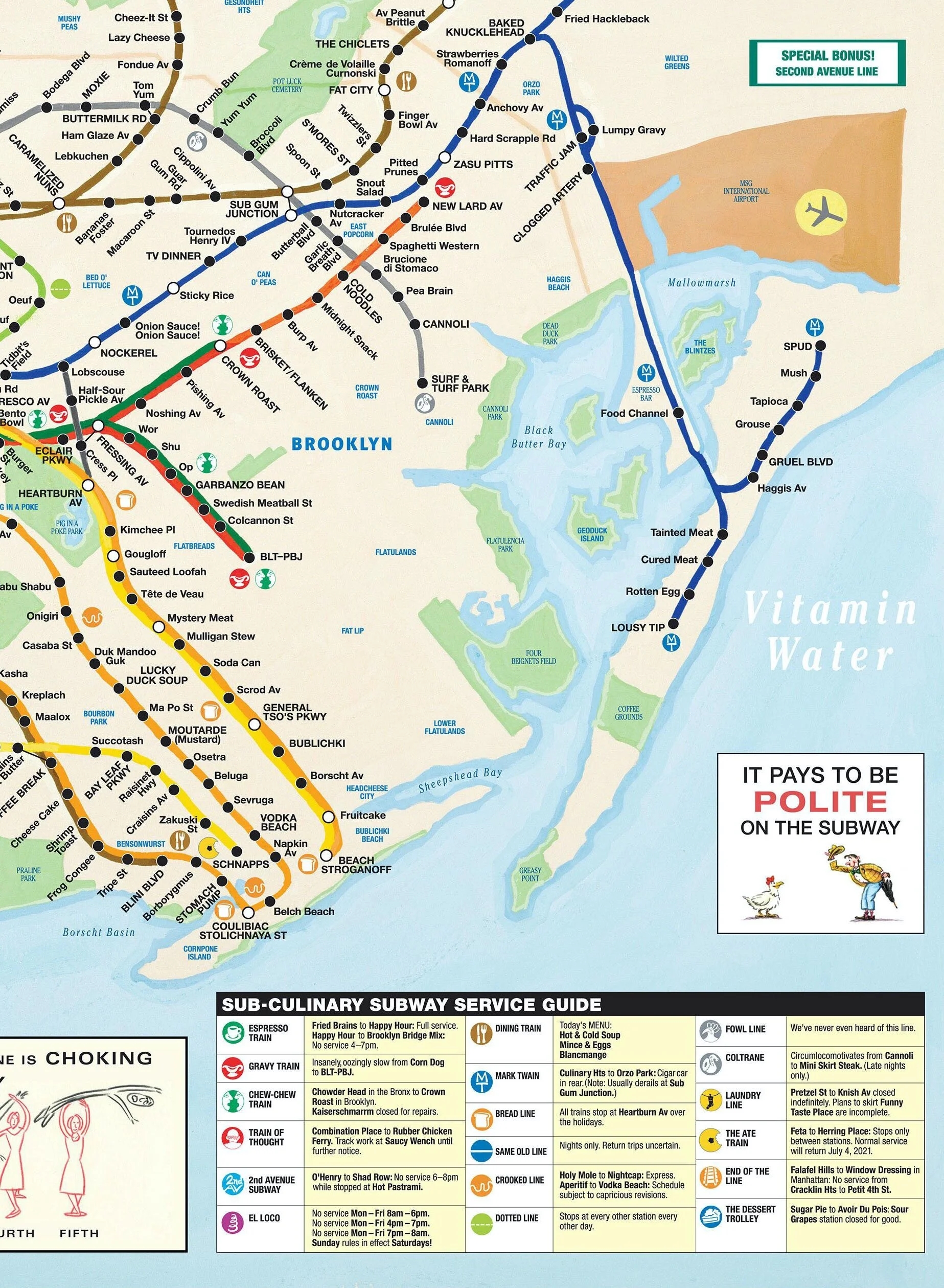 SubCulinary Map Maira Kalman SubCulinary Map Maira Kalman