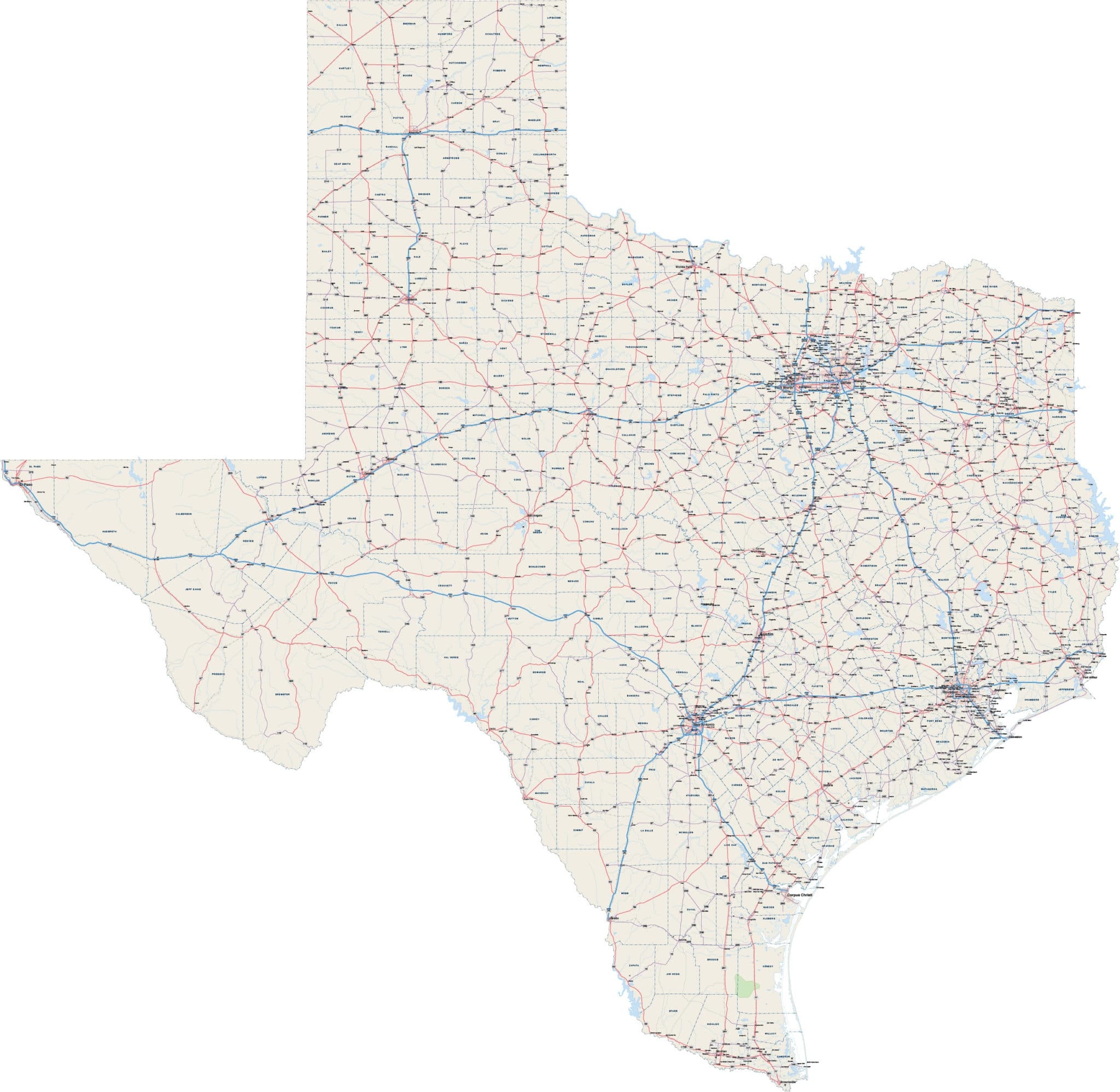 Texas Joinable Map Digital Vector Creative Force