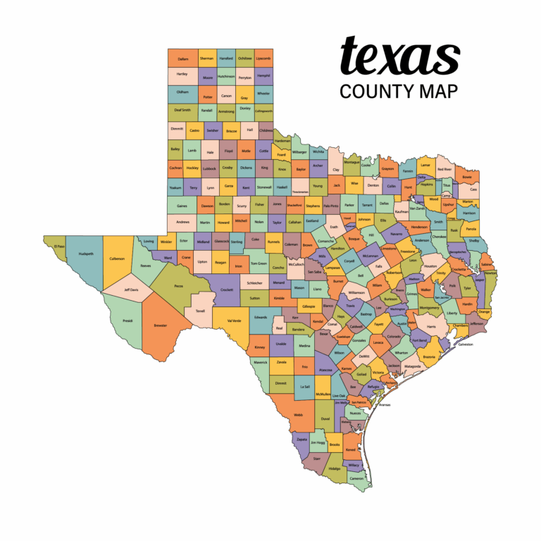 Texas Map Template 10 Free PDF Printables Printablee