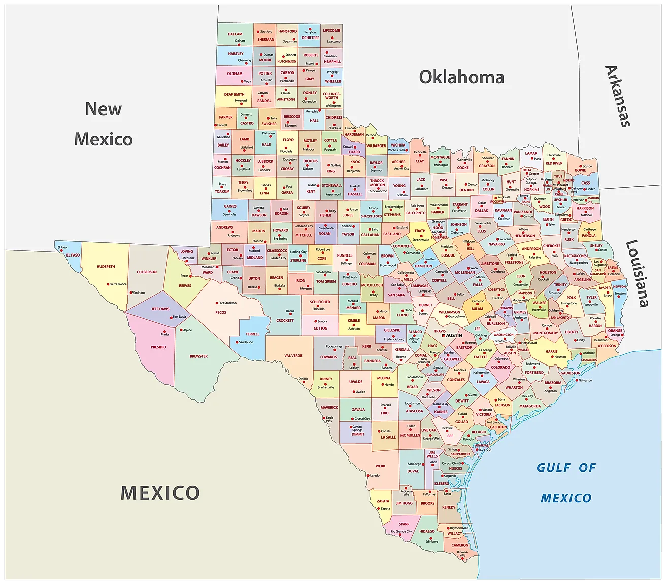 Texas Maps U0026 Facts World Atlas