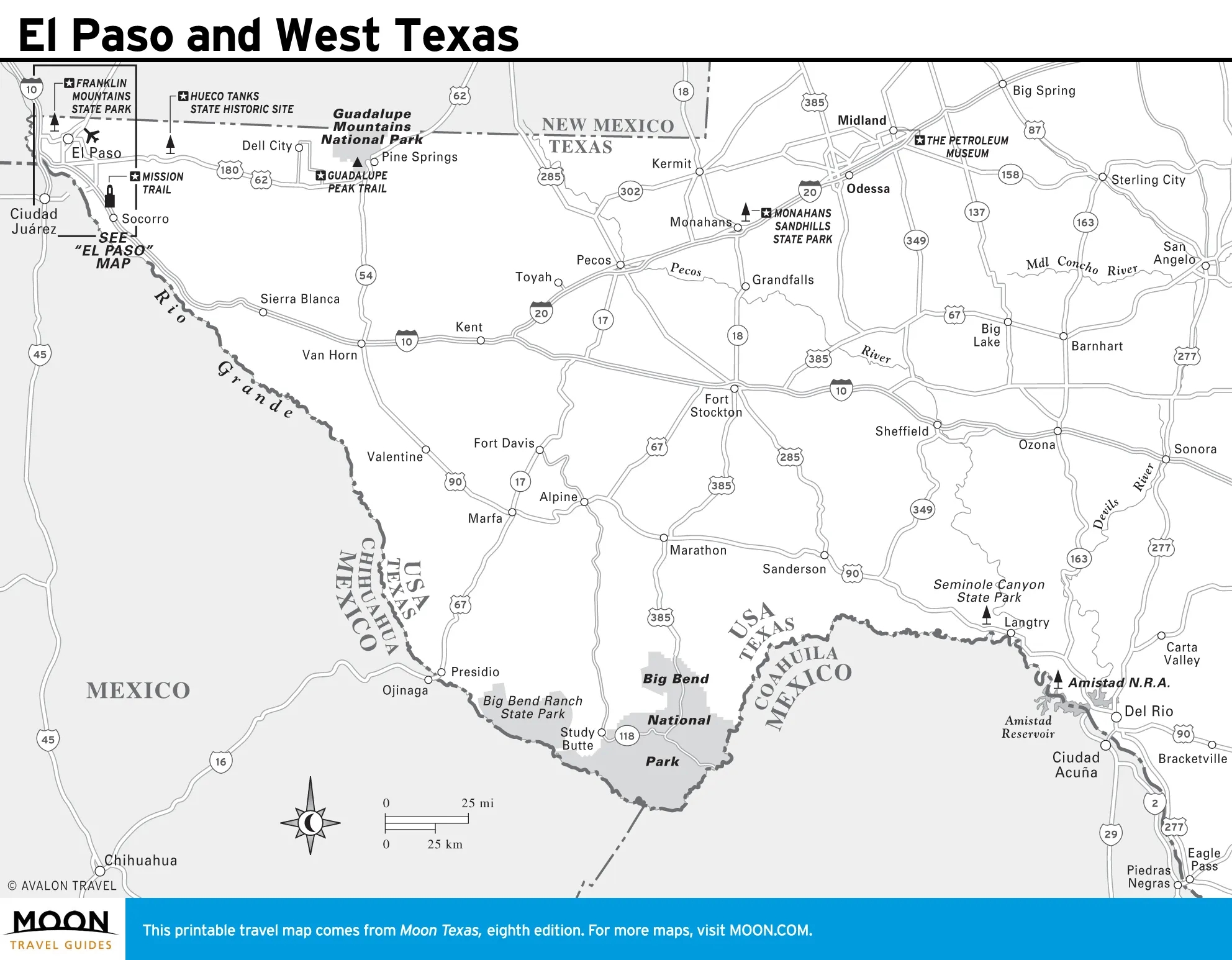 Map Of Texas Printable