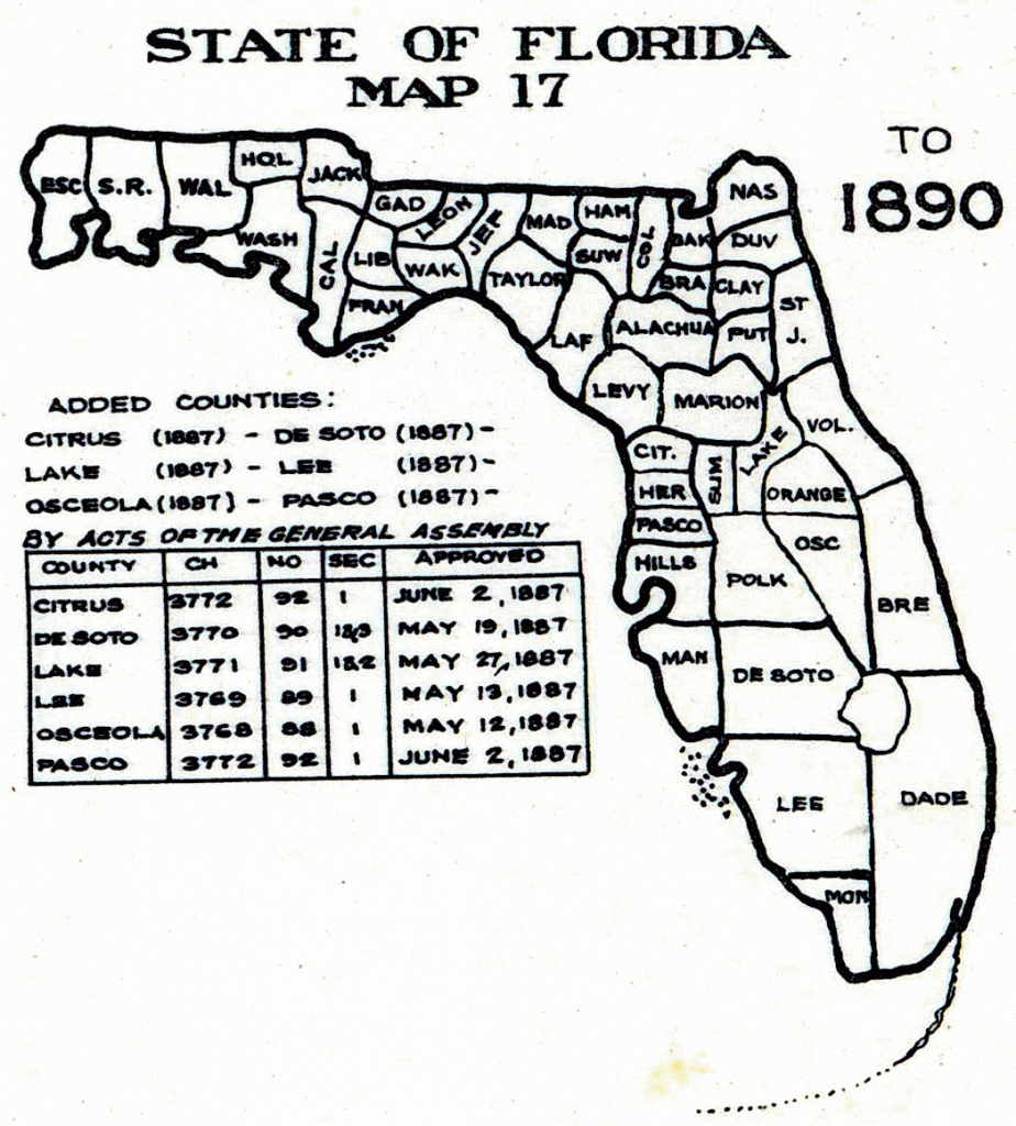 The Evolution Of The State Of Florida s Counties Historic Maps And Accompanying Descriptions 