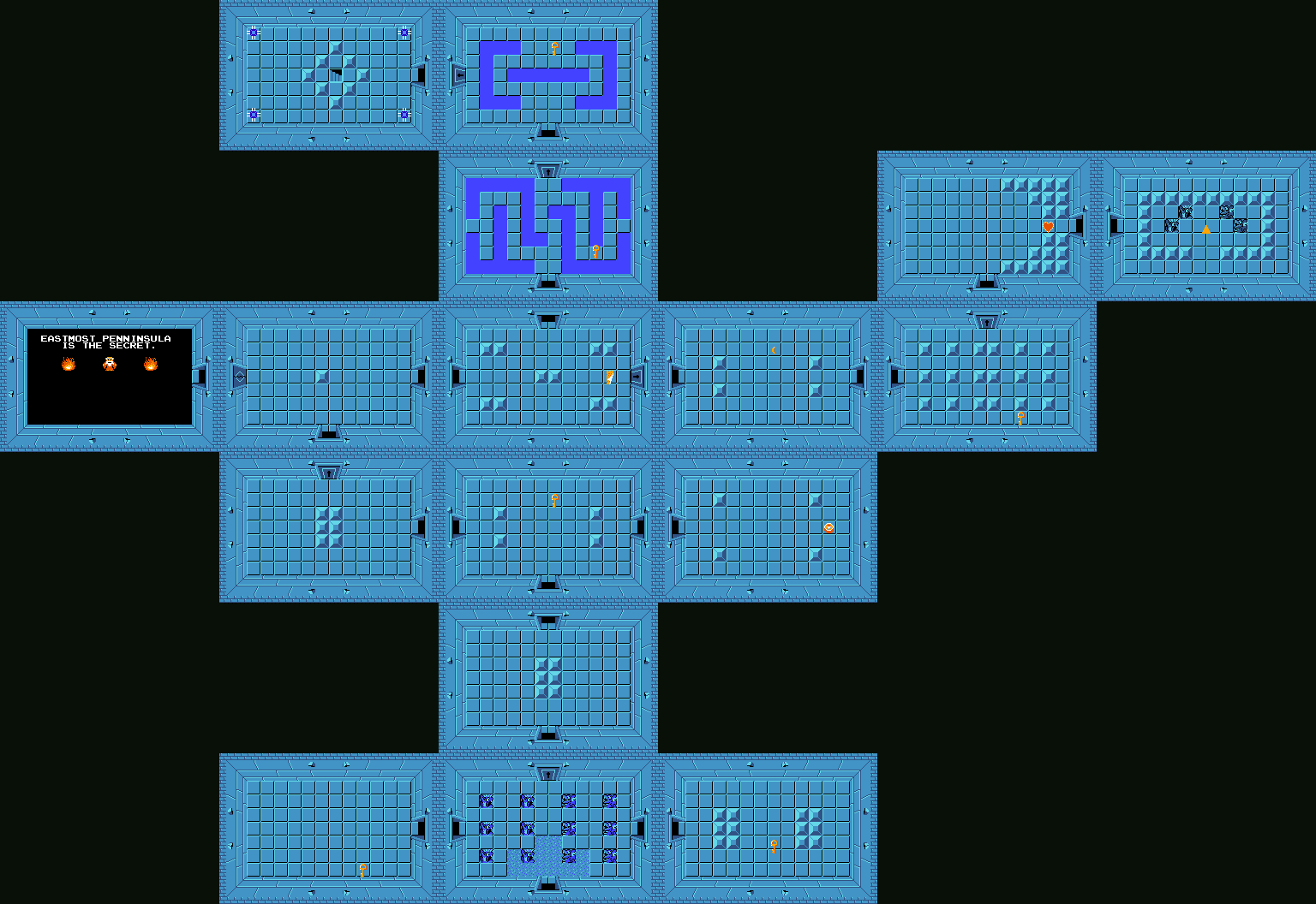 The Legend Of Zelda Dungeon Maps