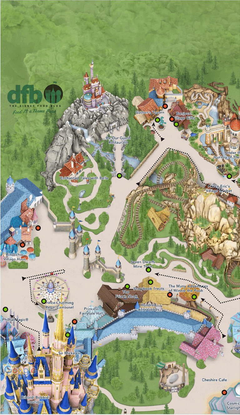 The Magic Kingdom Map That Disney WONT Print The Disney Food 