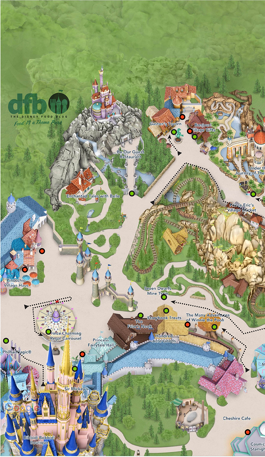 The Magic Kingdom Map That Disney WONT Print The Disney Food 