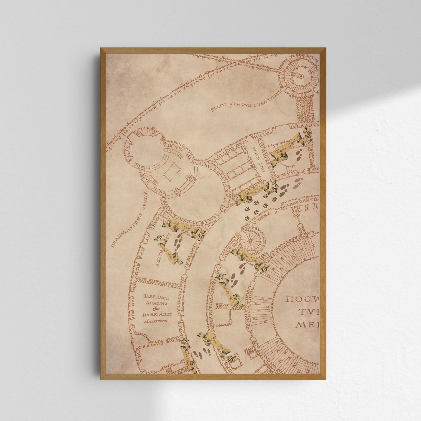 The Marauders Map Printable Wall Art Poster ATYD DIGITAL ITEM 