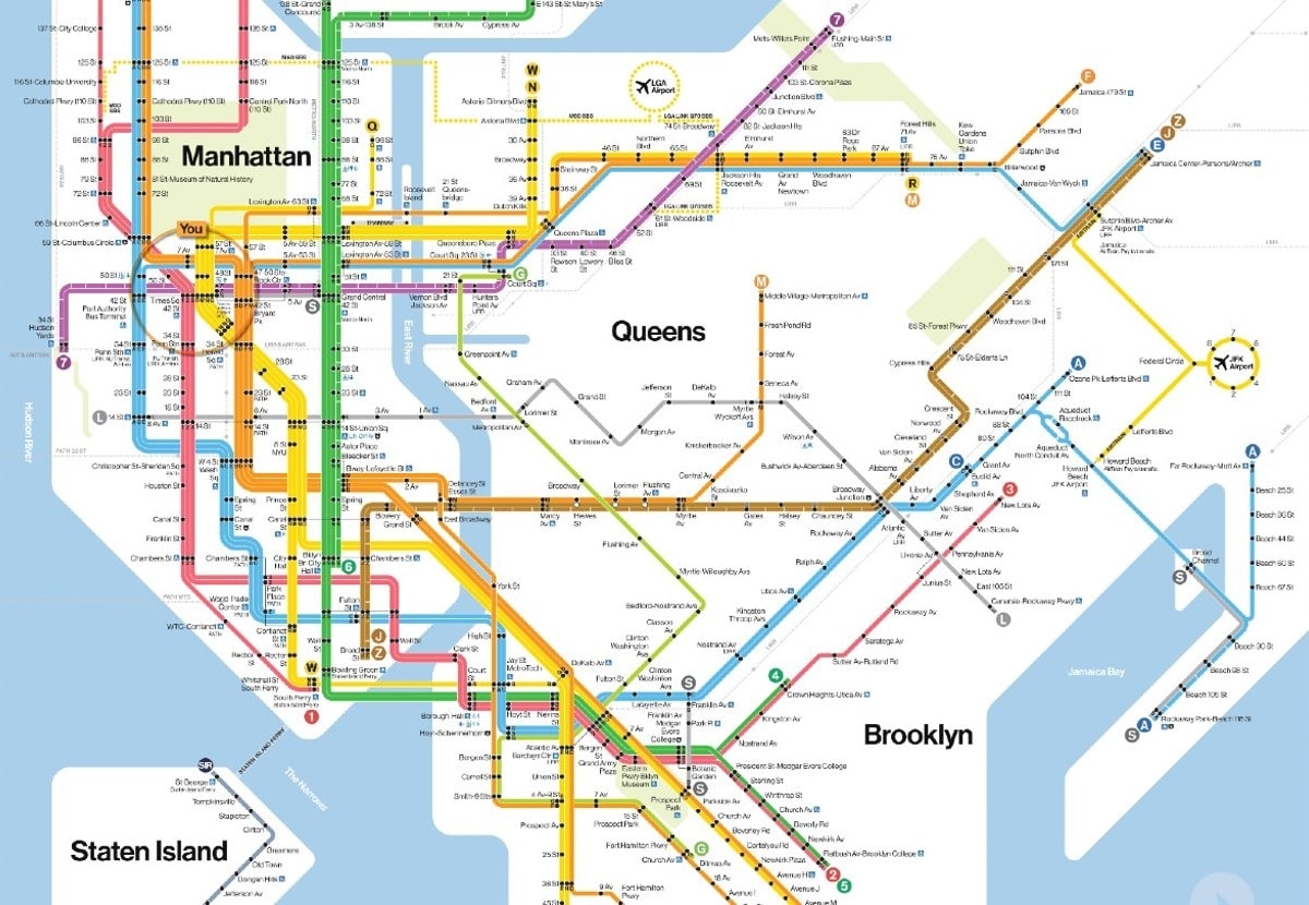 Printable New York Subway Map Printable New York Subway Map