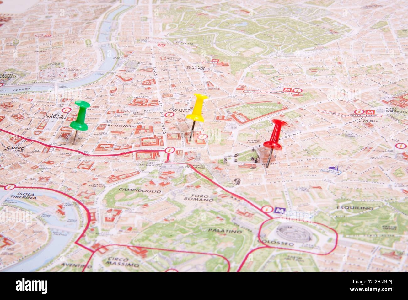 The Rome Map Stock Photo Alamy
