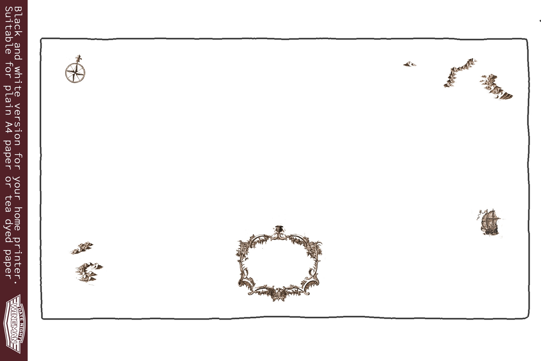 Printable Treasure Map Template
