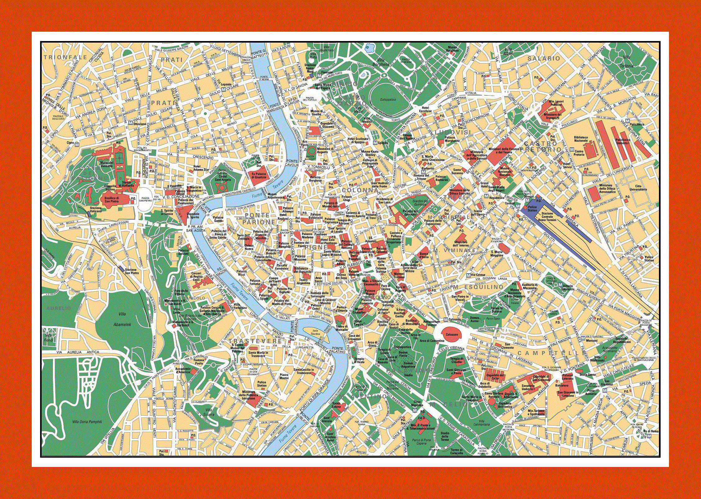 Tourist Map Of Rome City Maps Of Rome Maps Of Italy Maps Of Europe GIF Map Maps Of The World In GIF Format Maps Of The Whole World
