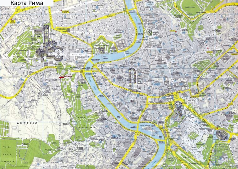 Tourist Map Of Rome MashaPasha Travel