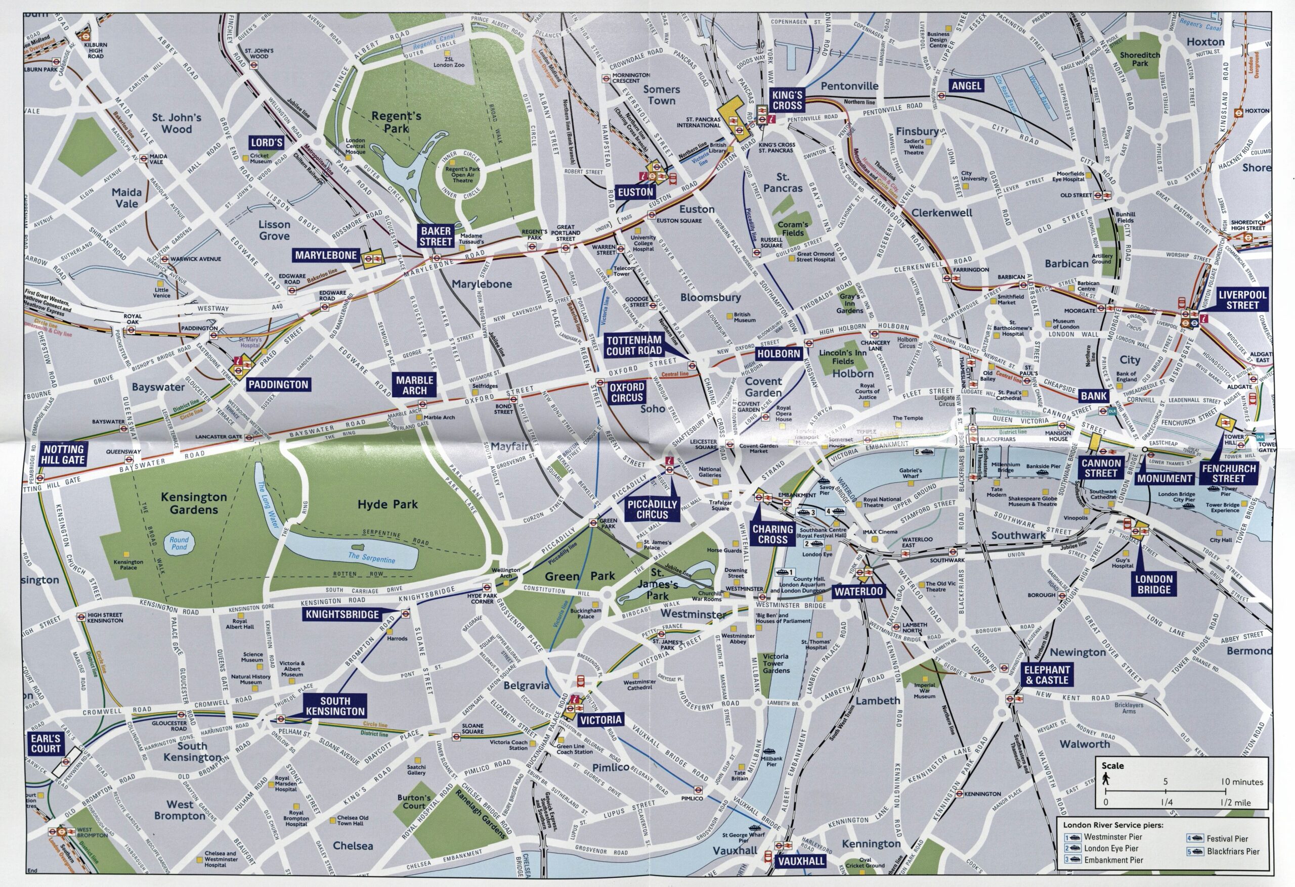 Printable London Bus Map