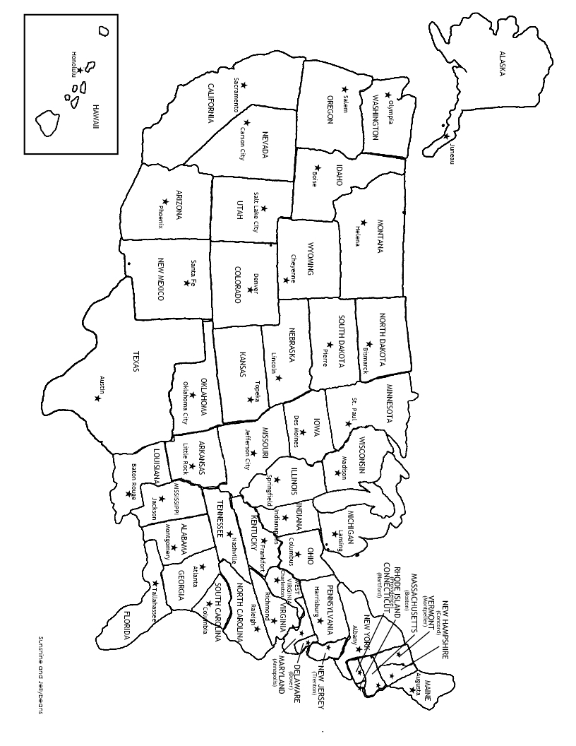 U S States U0026 Capitals Worksheets Test Sheets Maps U S Geography Made By Teachers