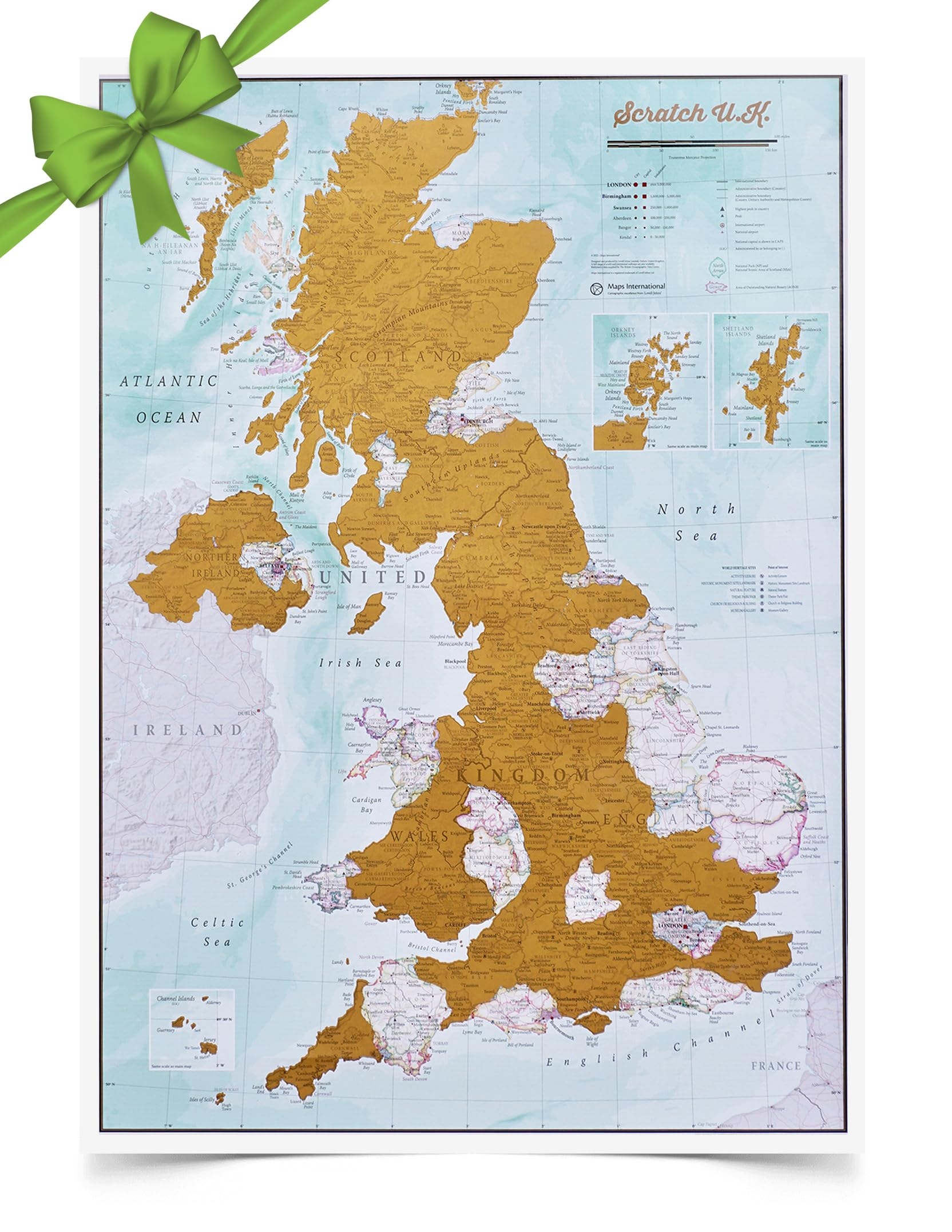 Map United Kingdom Printable
