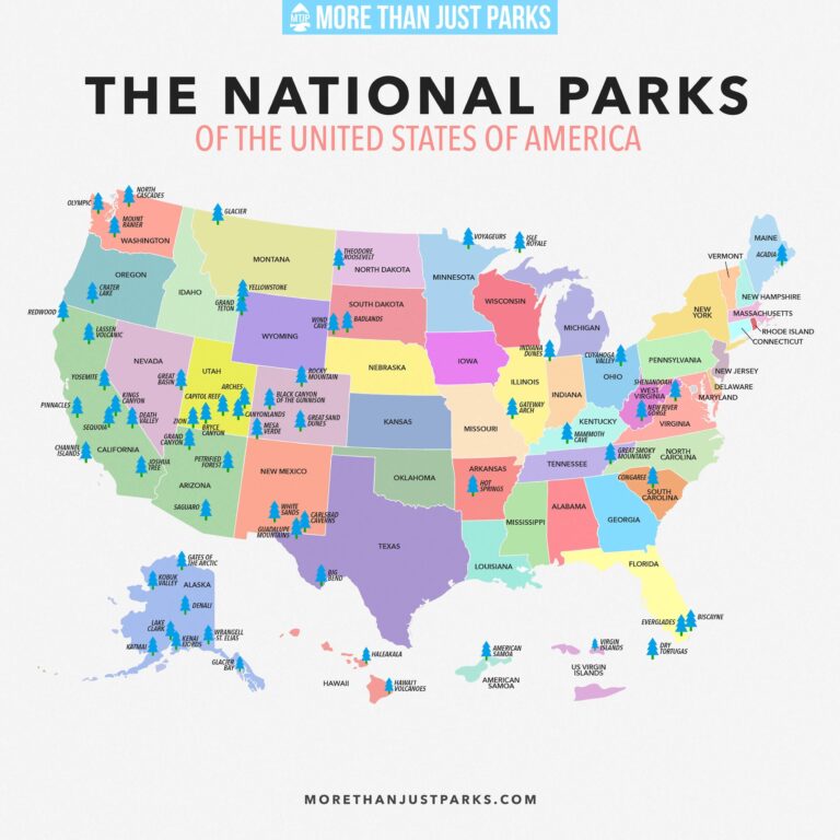 Ultimate List Of US National Parks National Parks Maps More 