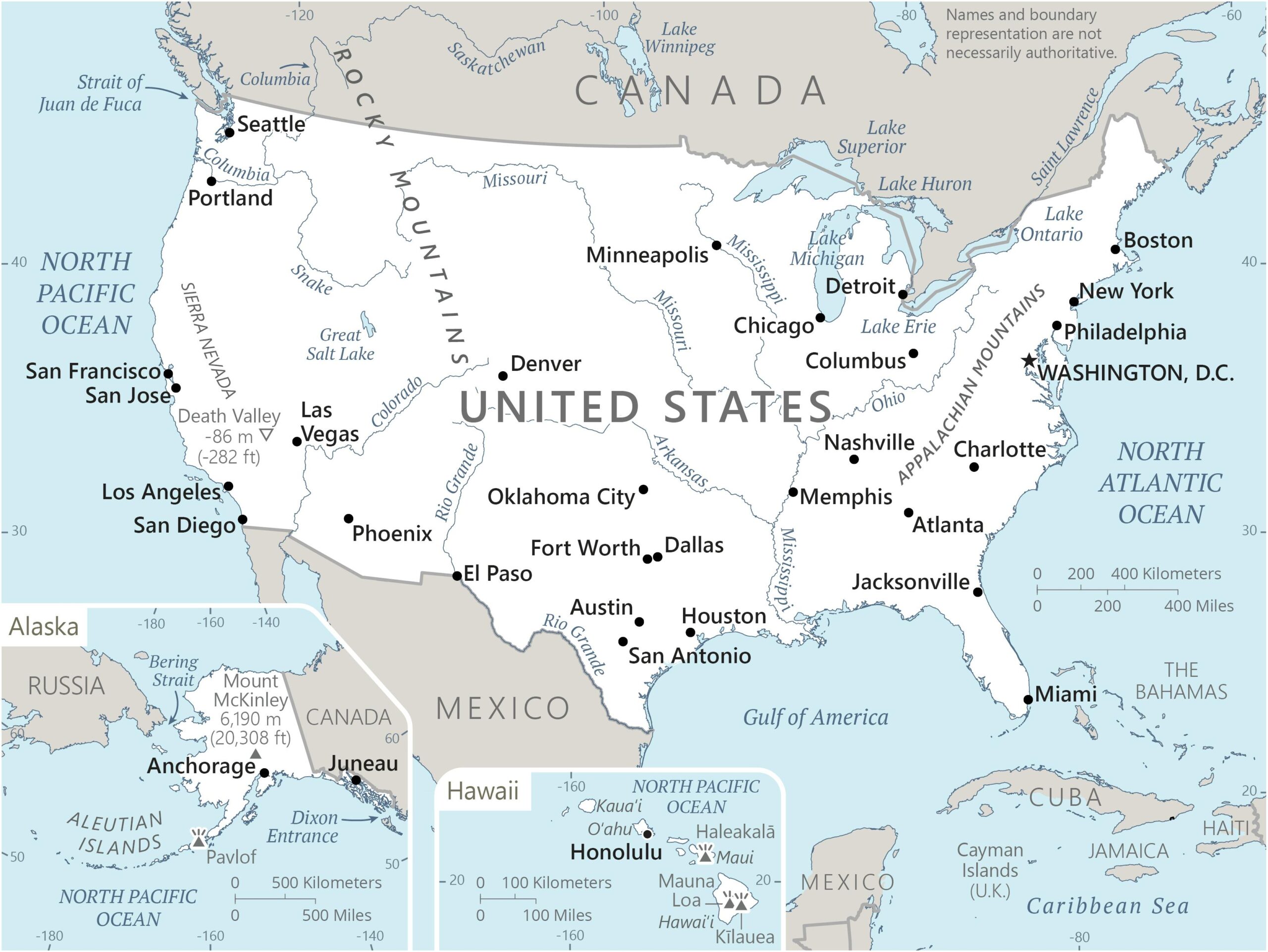 Printable Map Of The Usa States