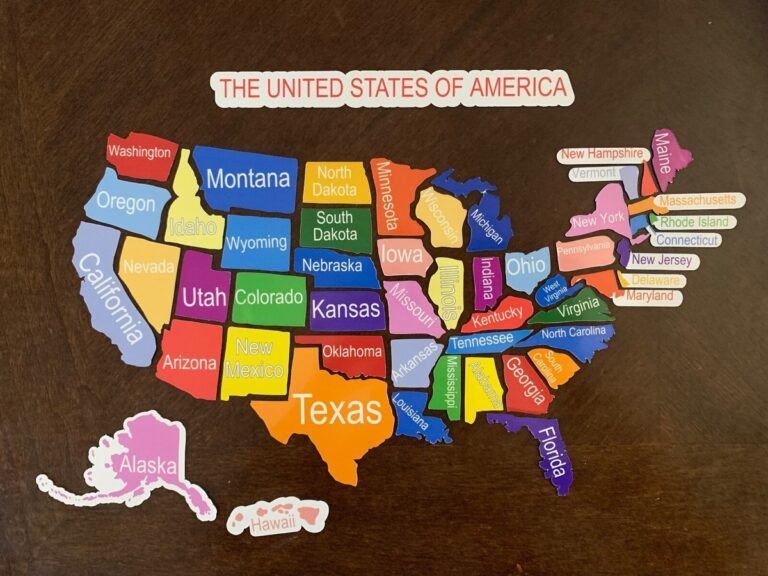 US Map Refrigerator Magnet All 50 States EBay