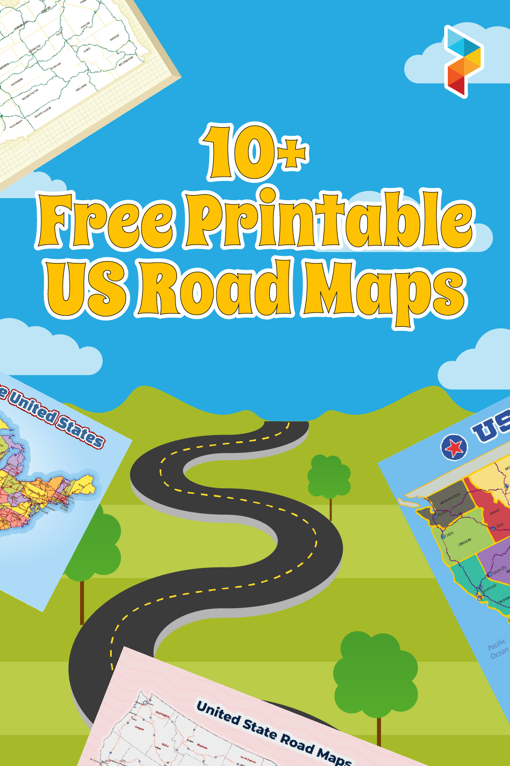US Road Maps 10 Free PDF Printables Printablee