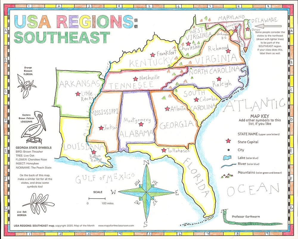 USA Regions Southeast
