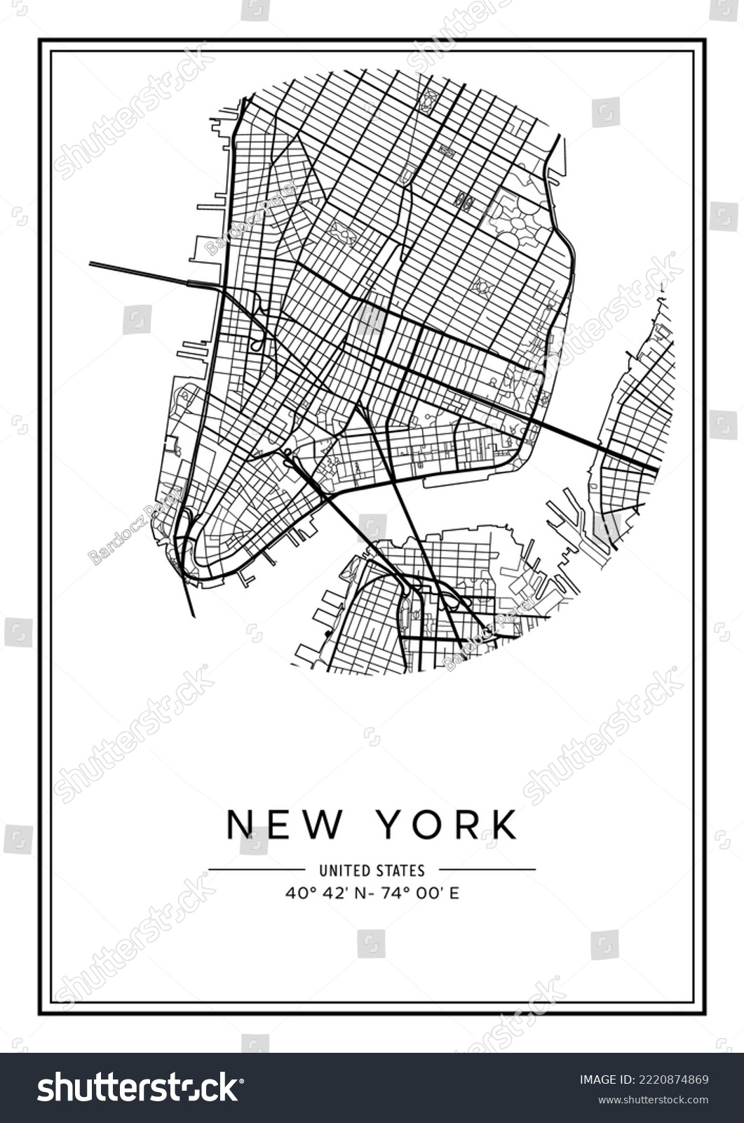 Vektor Stok Black White Printable New York City Tanpa Royalti 2220874869 Shutterstock Vektor Stok Black White Printable New York City Tanpa Royalti 2220874869 Shutterstock