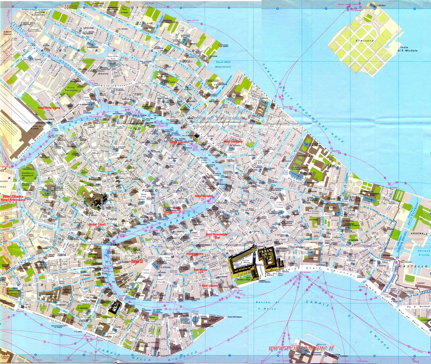 Venice Map Italy