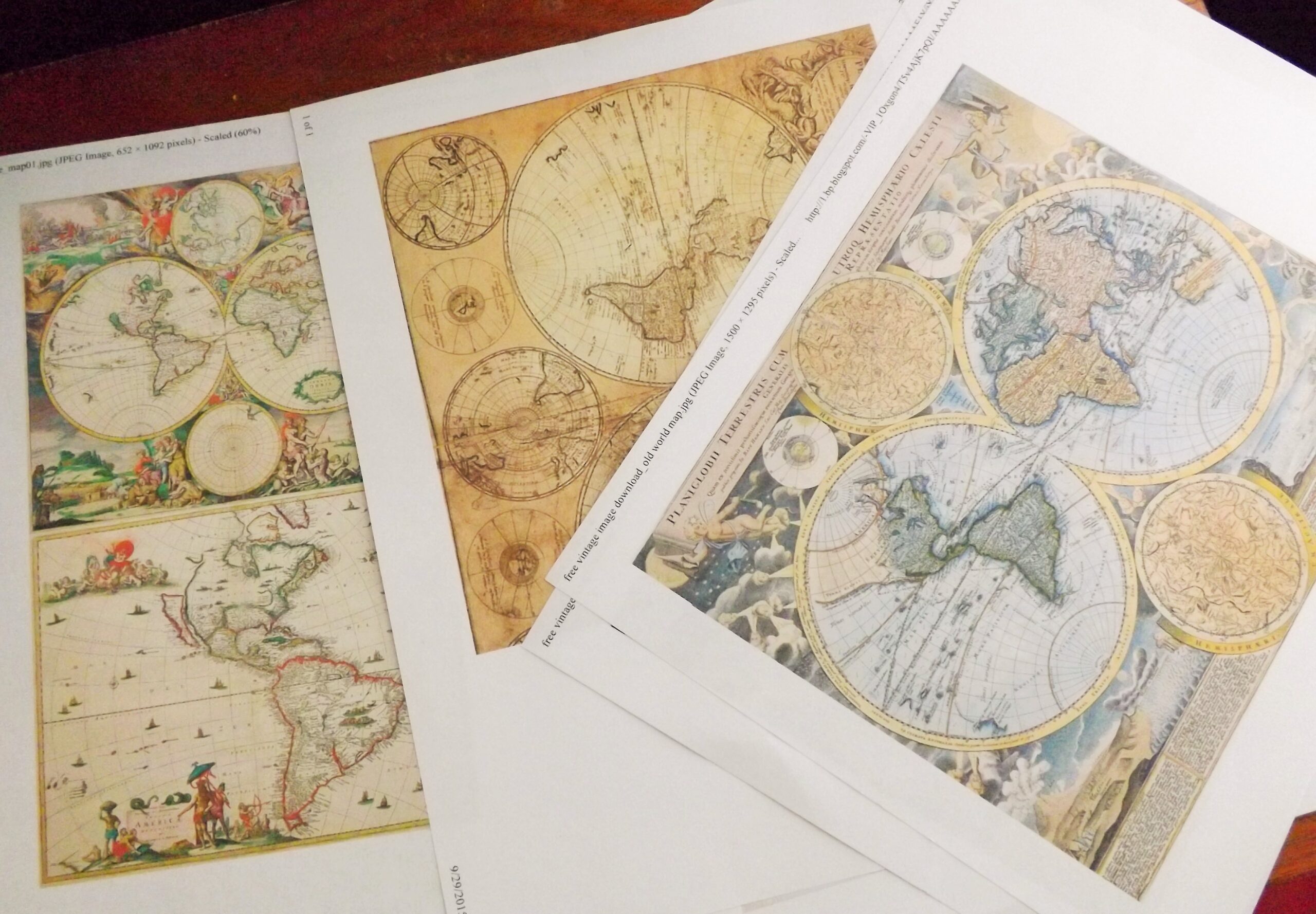 Vintage Map Crafts Wonderful Creations