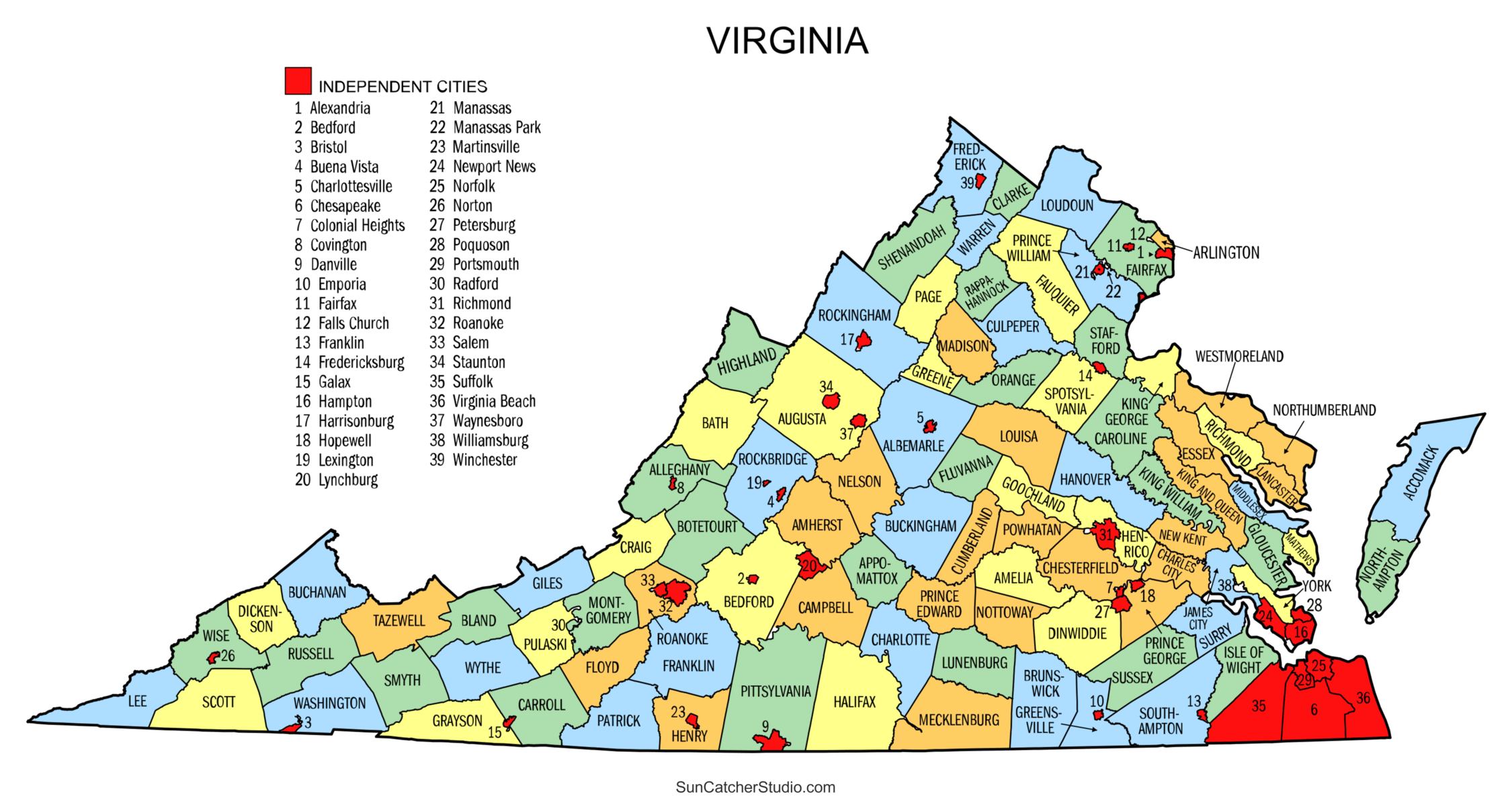 Virginia County Map Printable State Map With County Lines Free Printables Monograms Design Tools Patterns U0026 DIY Projects