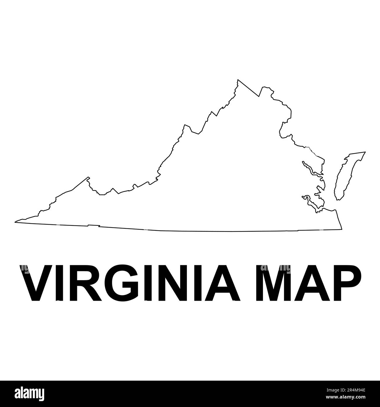 Printable Virginia State Map