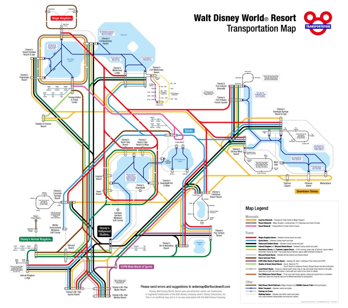 Walt Disney World Theme Park Maps AllEars Net Worksheets Library