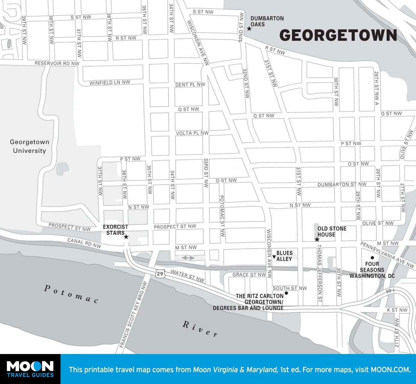 Printable Washington Dc Tourist Map