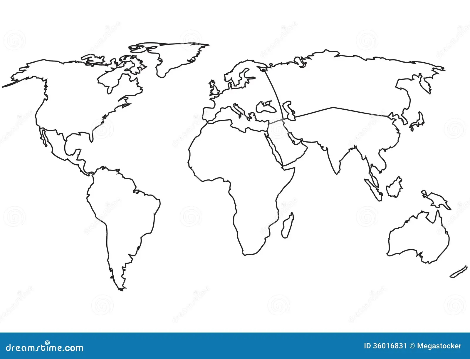 Free Printable Blank World Map Continents