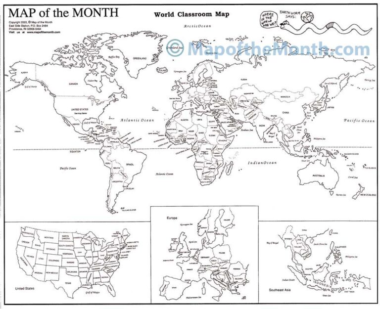 World Countries Labeled Map Worksheets Library