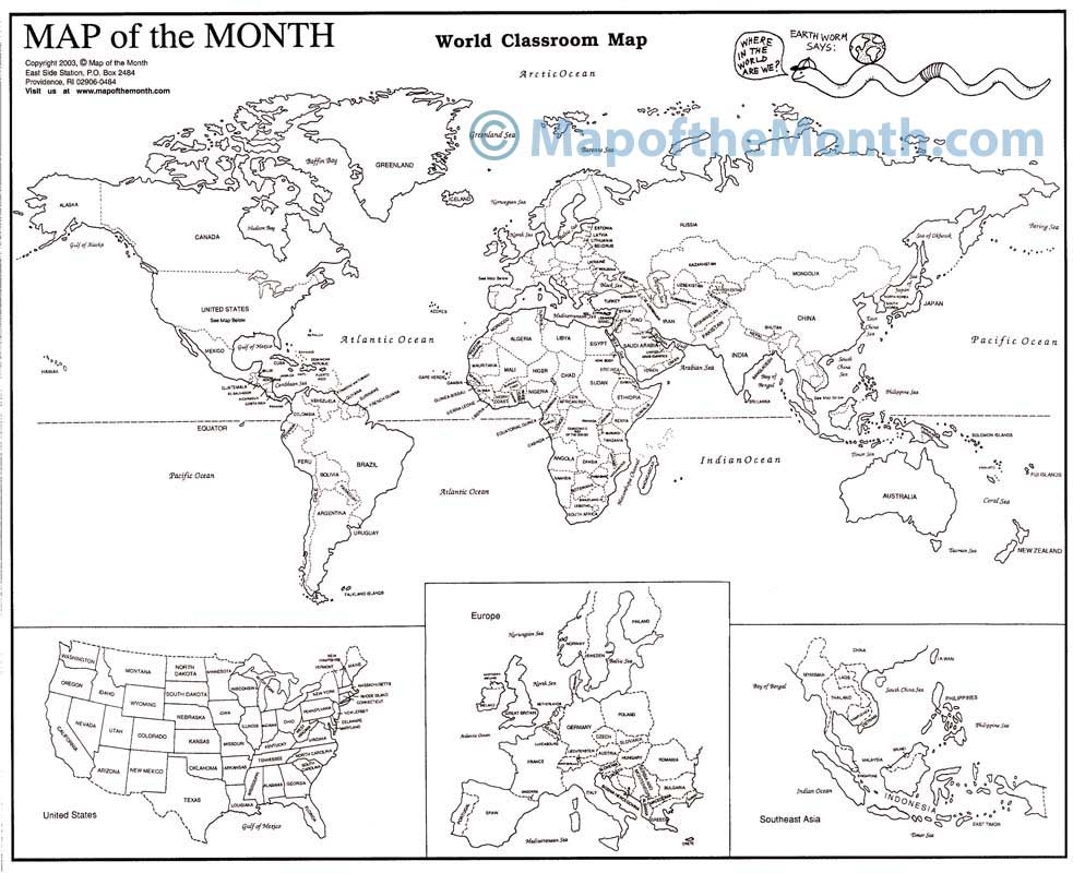 World Countries Labeled Map Worksheets Library