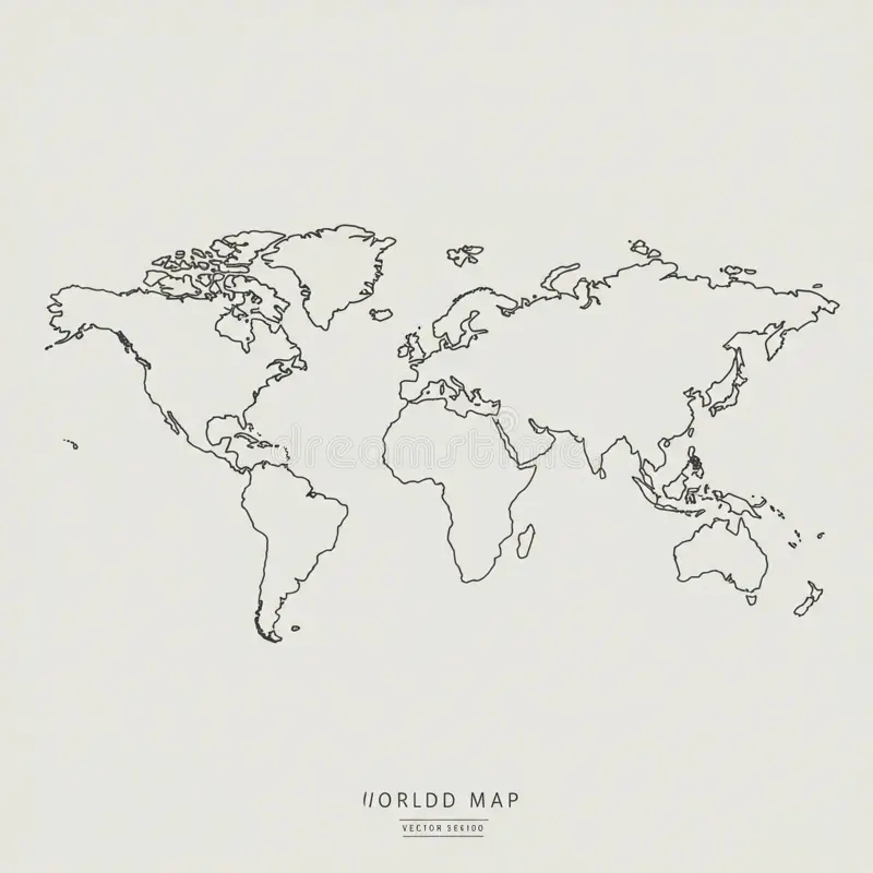 Blank Printable Continents And Oceans Map