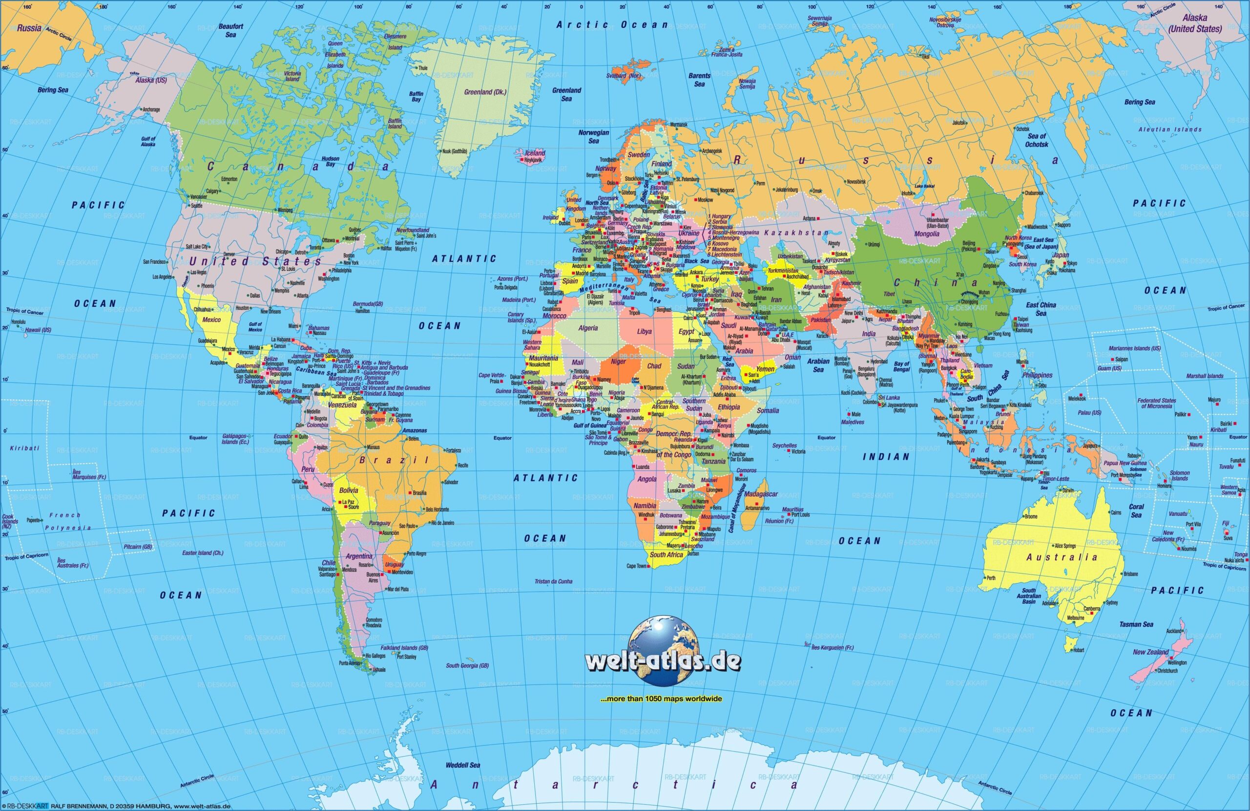 Giant Printable World Map