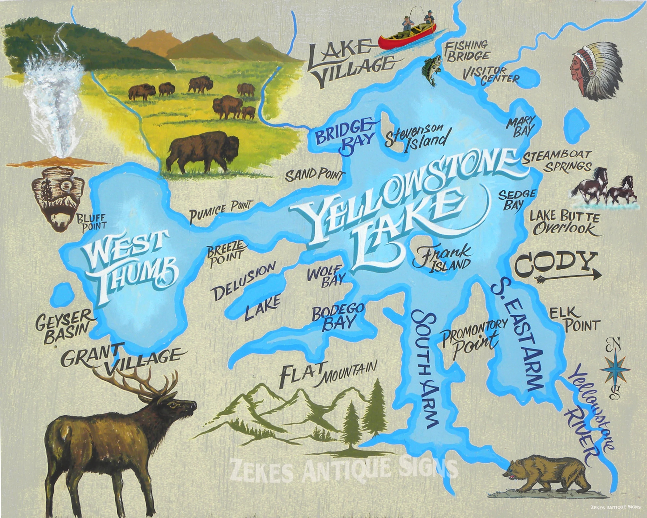 Printable Map Of Yellowstone Park